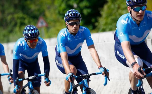 Mikel Landa, durante la etapa (c).