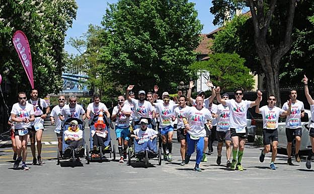Cómo triunfadores que fueron de este reto al final del recorrido.