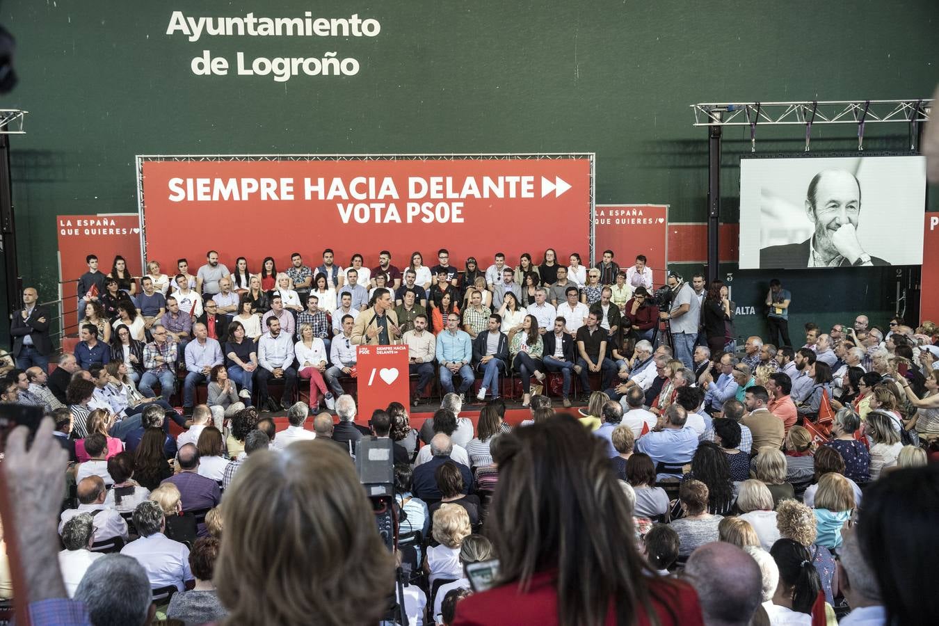 Fotos: Sánchez en su mitin en Logroño para pedir el voto para Andreu y Pablo Hermoso