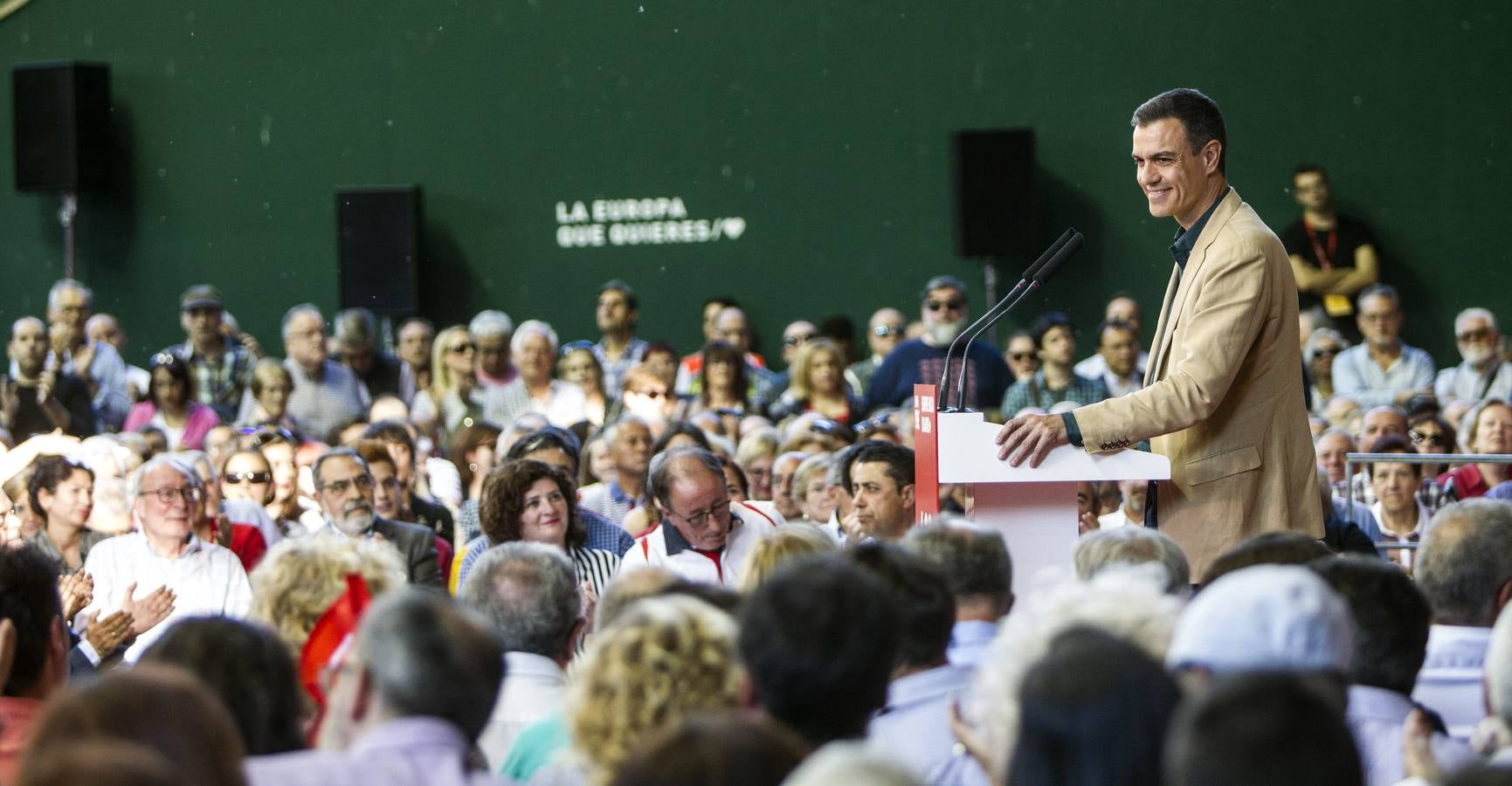 Fotos: Sánchez en su mitin en Logroño para pedir el voto para Andreu y Pablo Hermoso