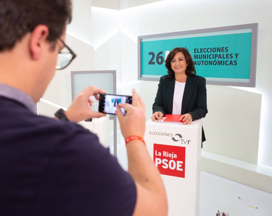 Fotos: La otra cara del debate de TVR de candidatos a la Presidencia del Gobierno riojano