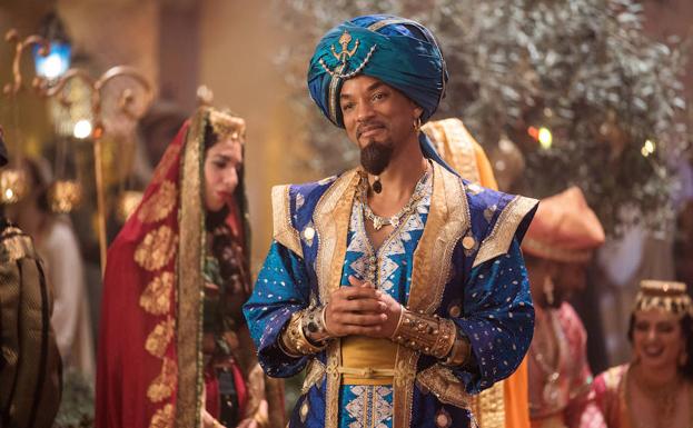 Will Smith en el papel del genio de la lámpara en 'Aladdin'.