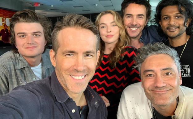 Selfie de Ryan Reynolds en el rodaje de 'Free Guy'.