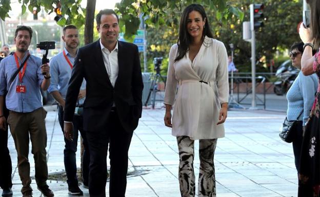 Los candidatos de Ciudadanos a la Comunidad y al Ayuntamiento de Madrid, Ignacio Aguado y Begoña Villacís.