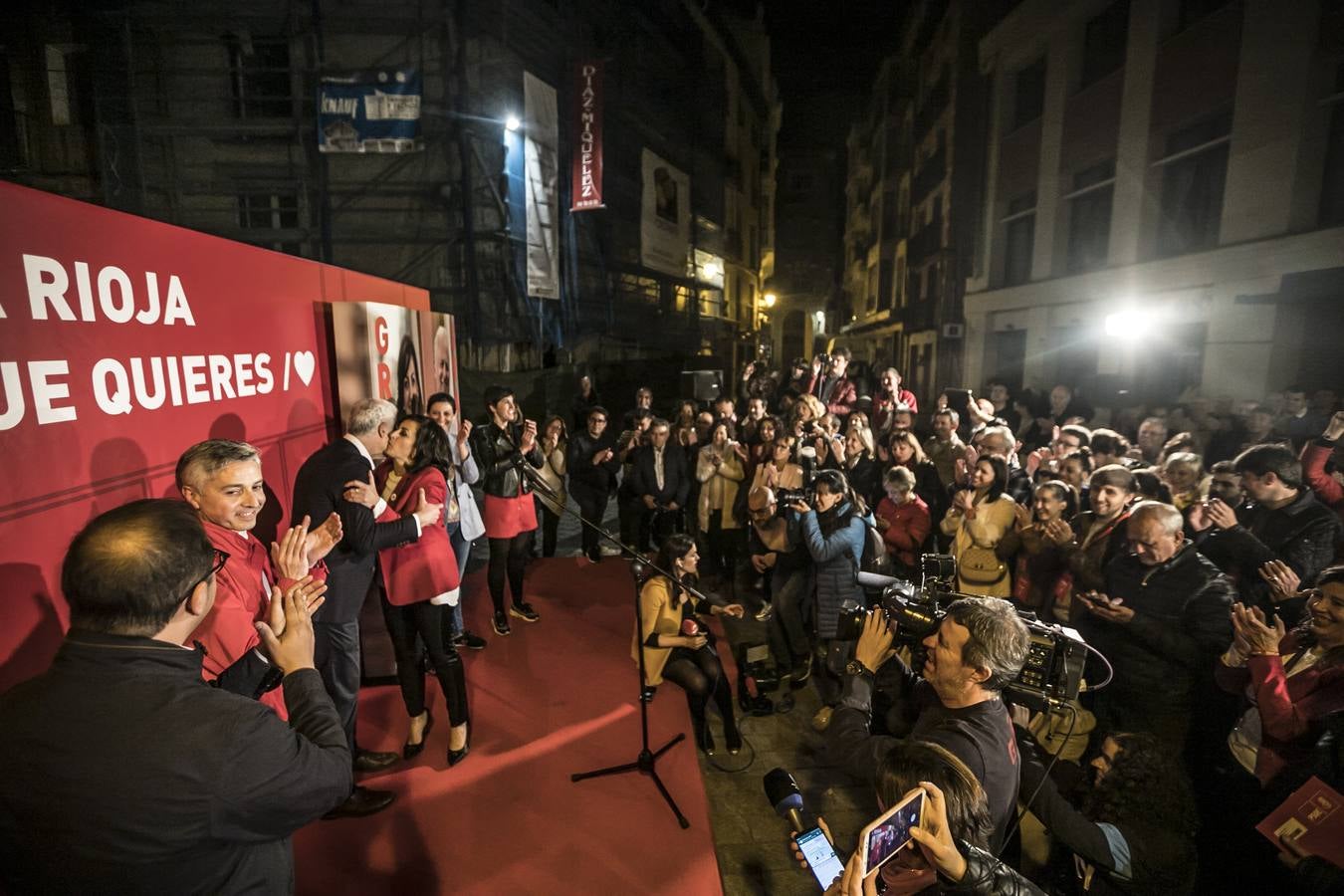 Fotos: El PSOE celebra su victoria en las elecciones autonómicas y municipales de La Rioja