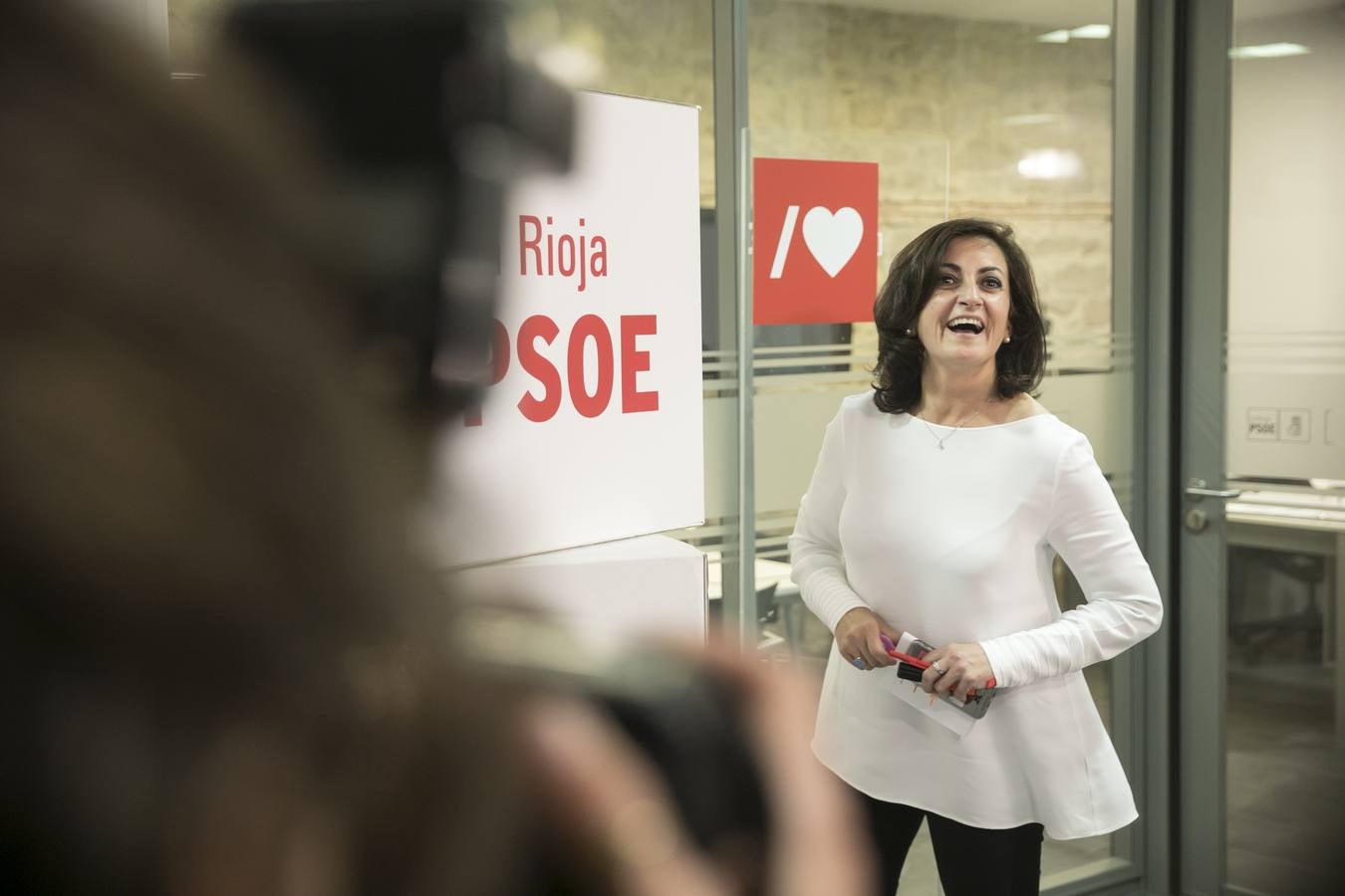 Fotos: El PSOE celebra su victoria en las elecciones autonómicas y municipales de La Rioja