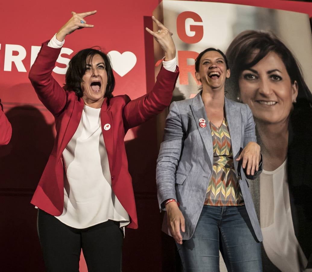 Fotos: El PSOE celebra su victoria en las elecciones autonómicas y municipales de La Rioja