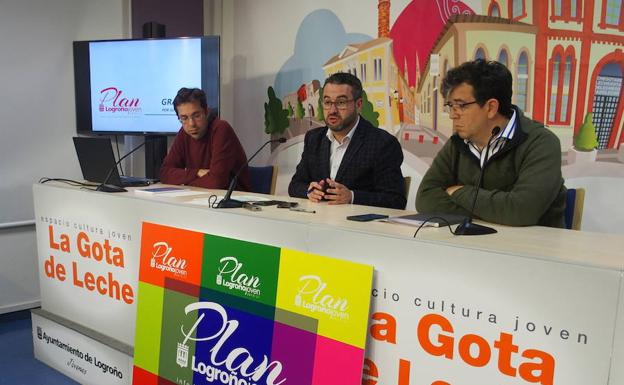 Luis Alberto San Vicéns, Javier Merino y Hilario Andrés.