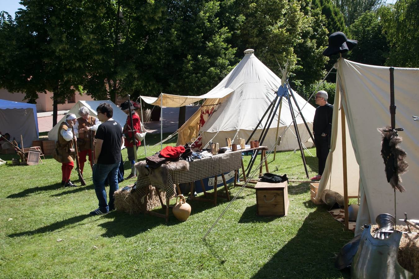 Fotos: Recreación del campamento francés en el parque del Ebro