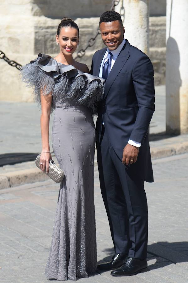 El futbolista brasileño Julio Baptista y su mujer Silvia Nistal Calvo.