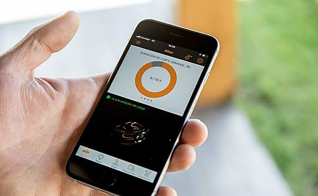 El robot cortacésped iMOW también cuenta con una completa aplicación