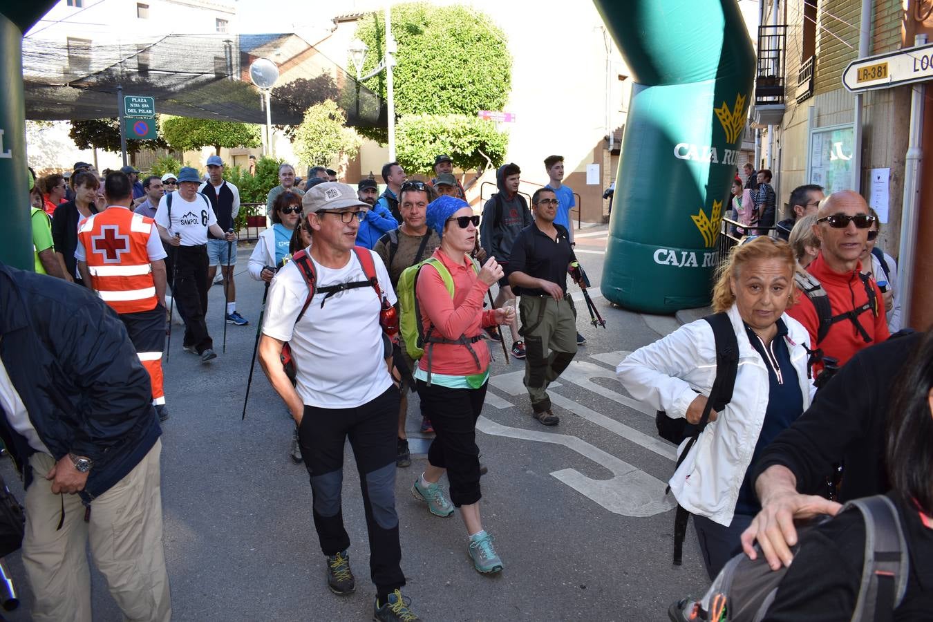 VII marcha Villa de Tudelilla, con 250 personas más unos 20 integrantes de ASPACE Rioja, entidad a la que se destinó parte de la recaudación.