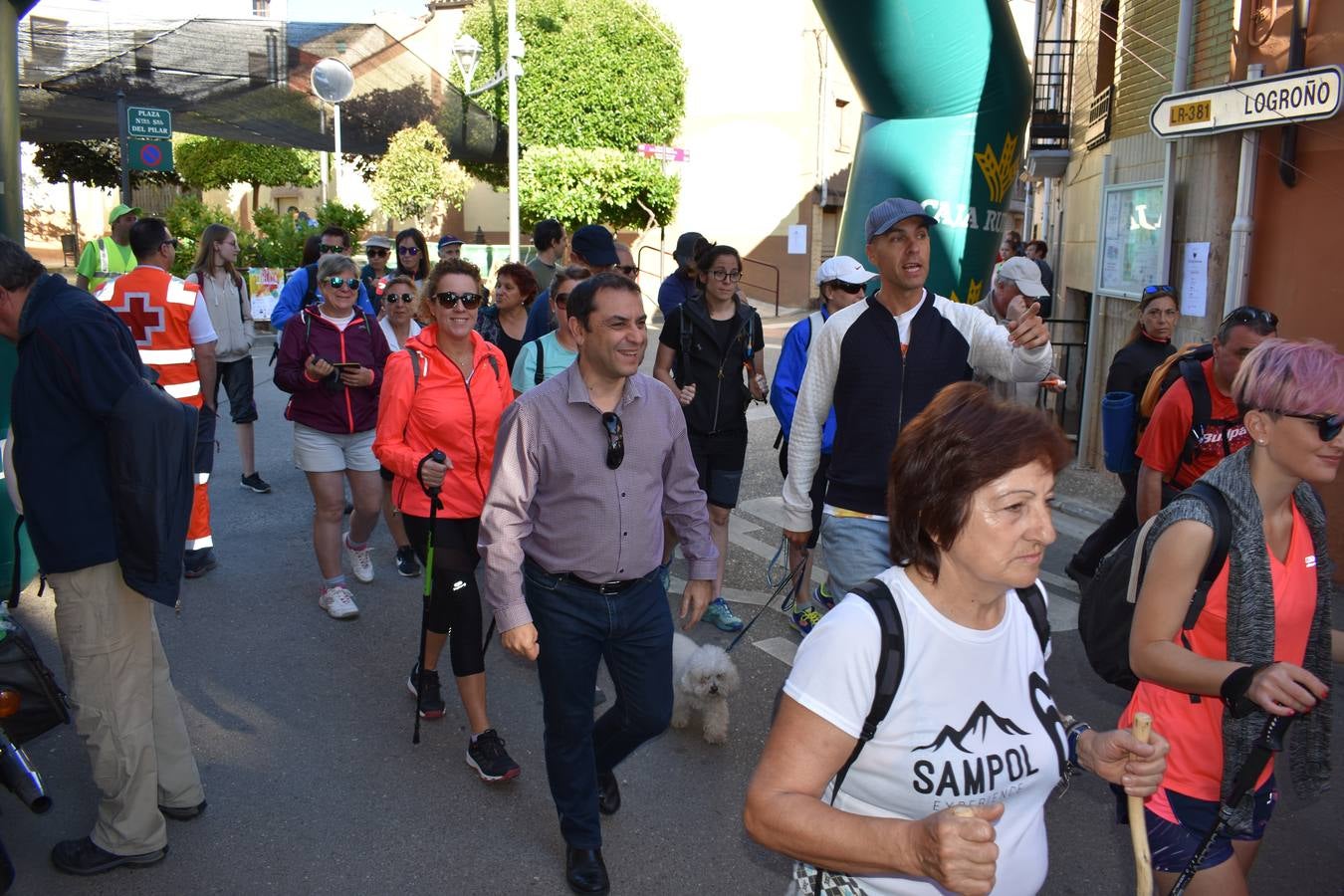 VII marcha Villa de Tudelilla, con 250 personas más unos 20 integrantes de ASPACE Rioja, entidad a la que se destinó parte de la recaudación.