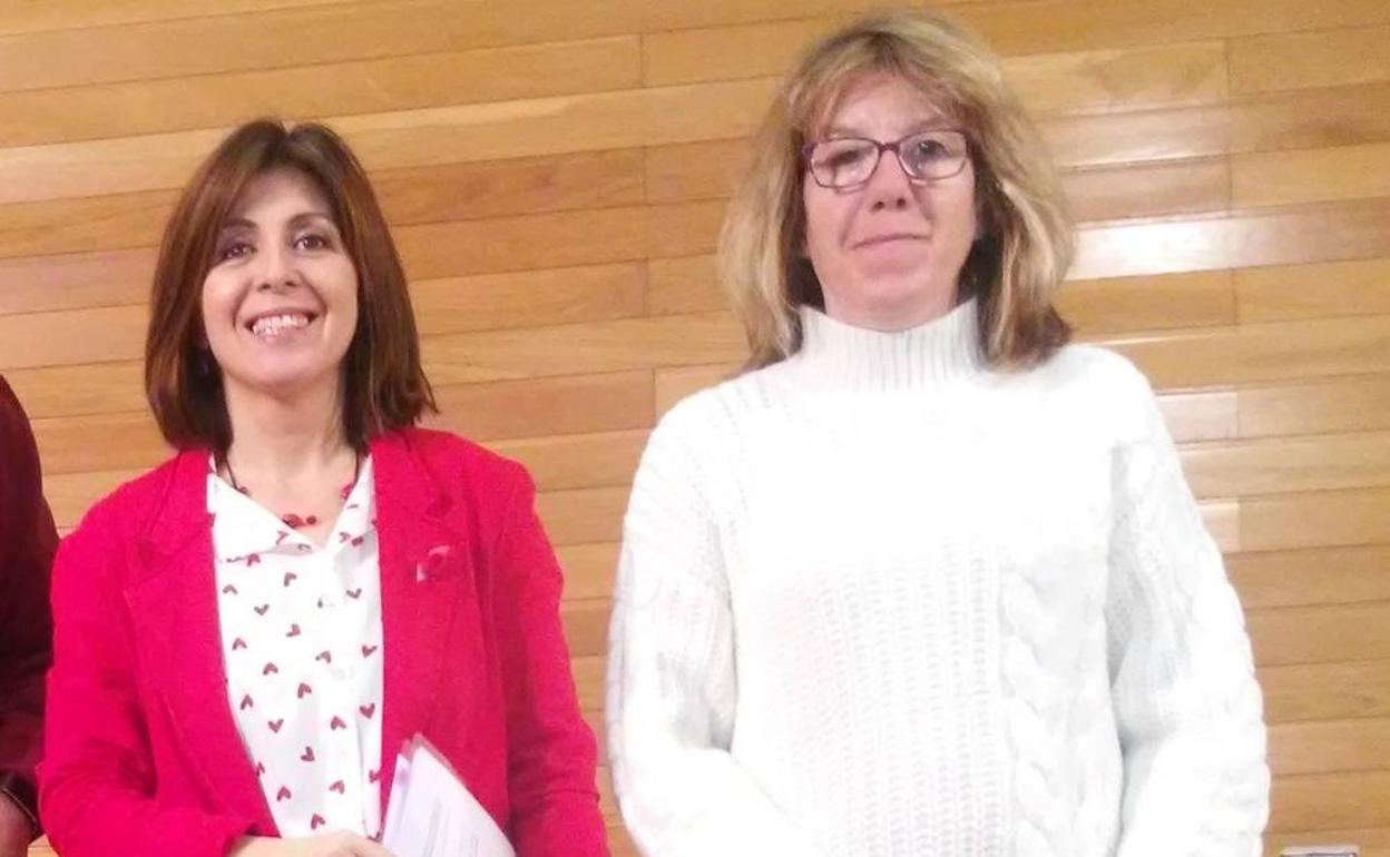 La alcaldesa, Ana Belén Martínez junto a Teresa Martínez, concejal de Cs 