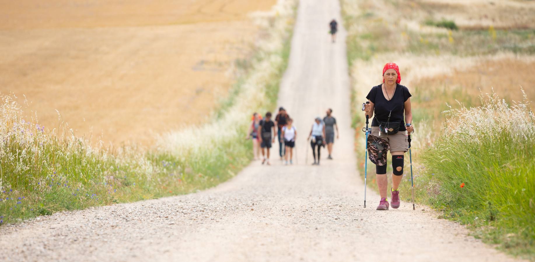 Fotos: Al sofocante calor del Camino