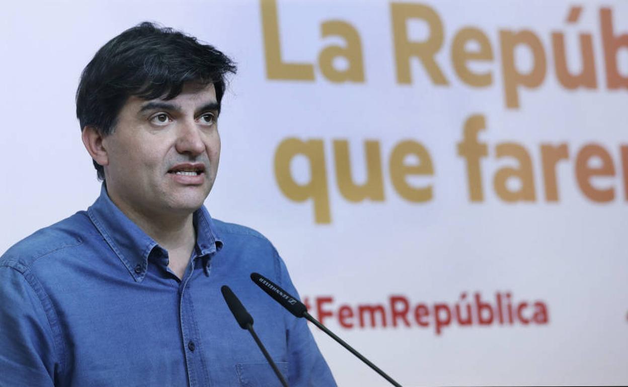 El presidente del grupo de ERC en el Parlamento catalán, Sergi Sabrià.