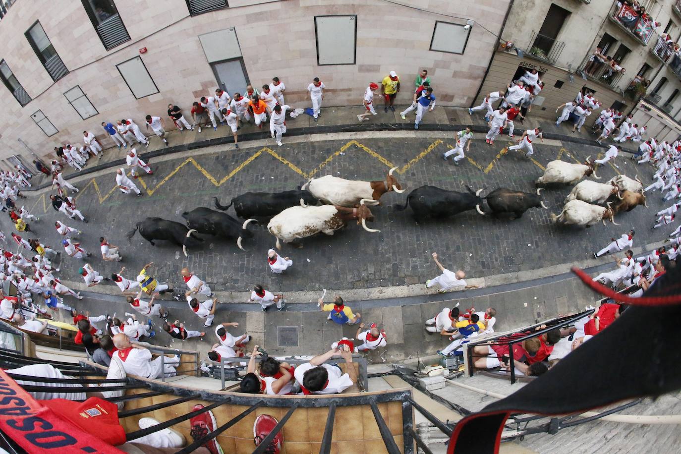 Fotos: Las imágenes que ha dejado el primer encierro de los Sanfermines 2019