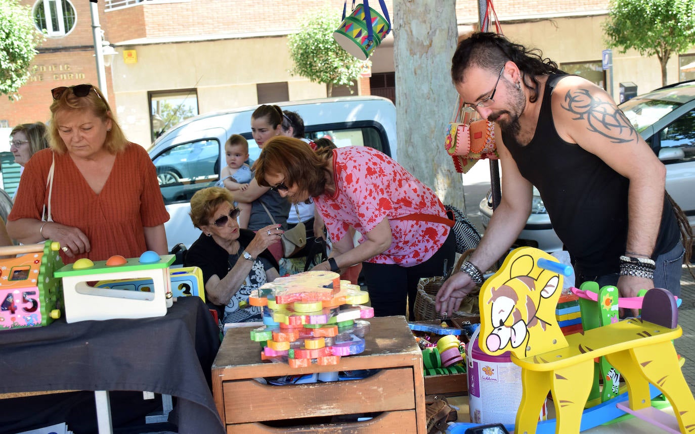 Un momento de las celebraciones en el logroñés barrio del Carmen