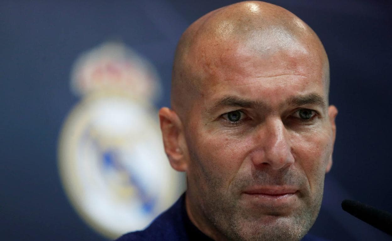 Zinedine Zidane, entrenador del Real Madrid. 