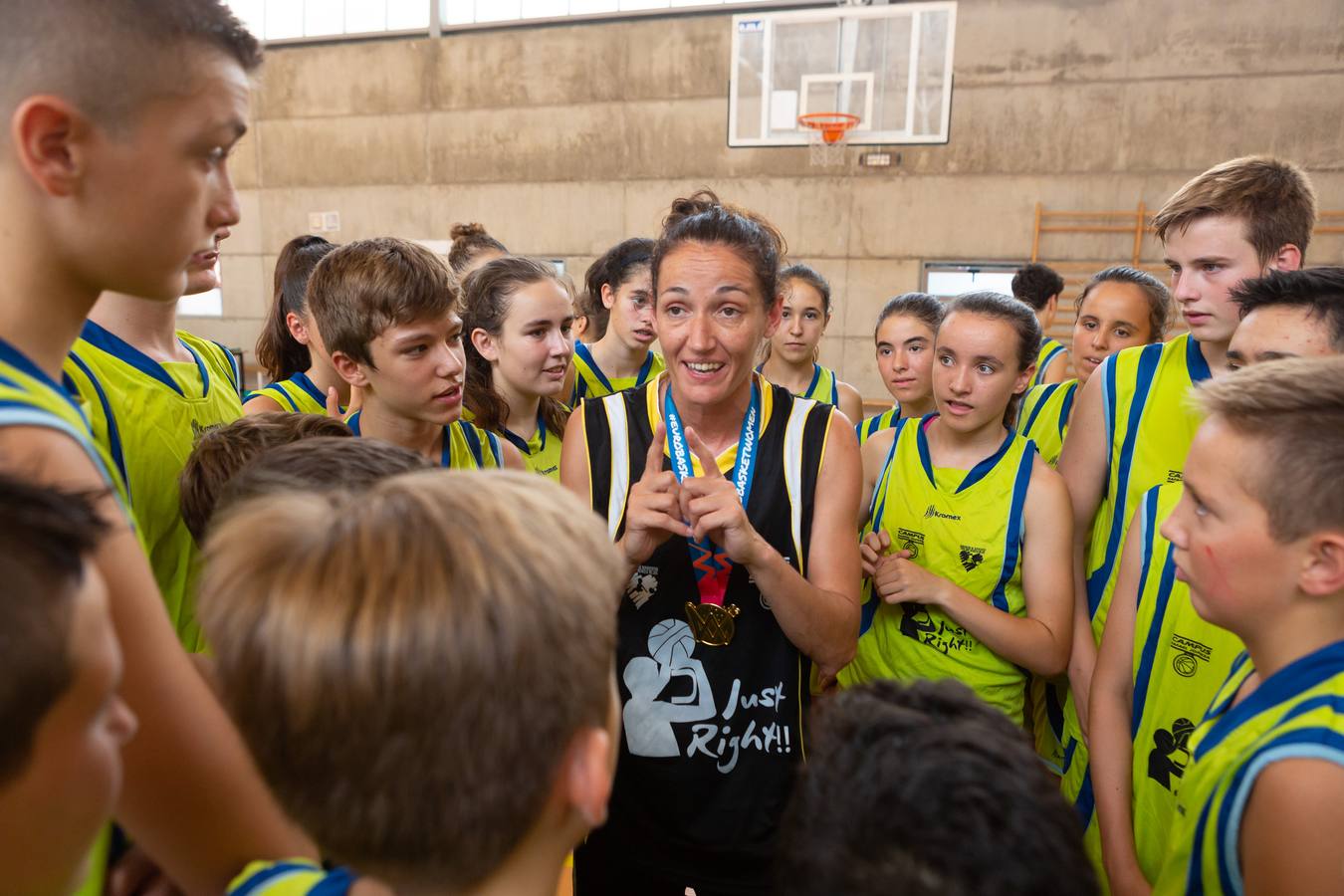 Fotos: Laia Palau, en el campus Jofresa de Logroño