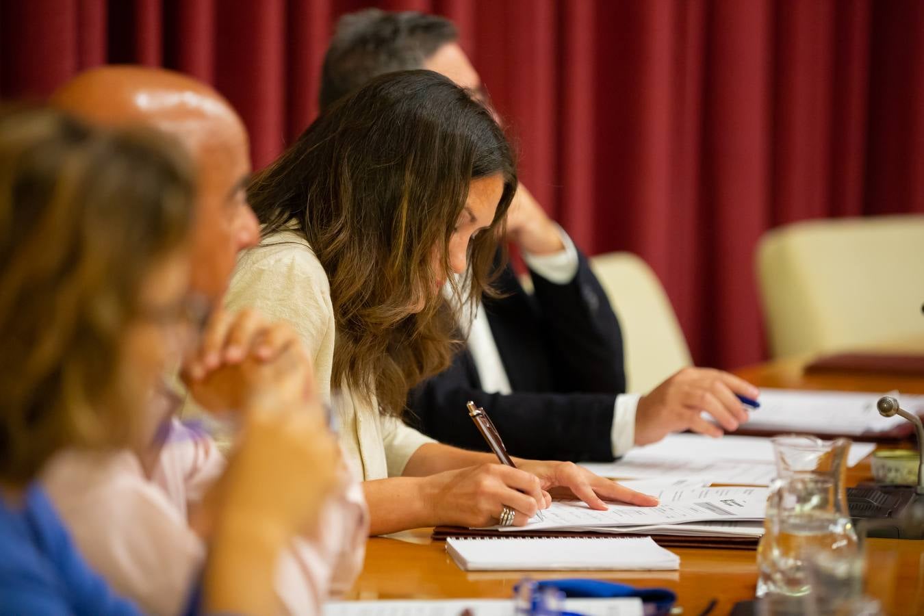 Fotos: Los gestos, los saludos las conversaciones en el Pleno del Ayuntamiento de Logroño