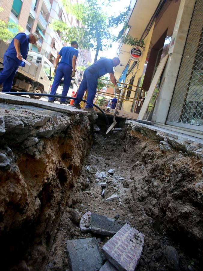 Fotos: Los trabajos en la calle Vitoria, en imágenes