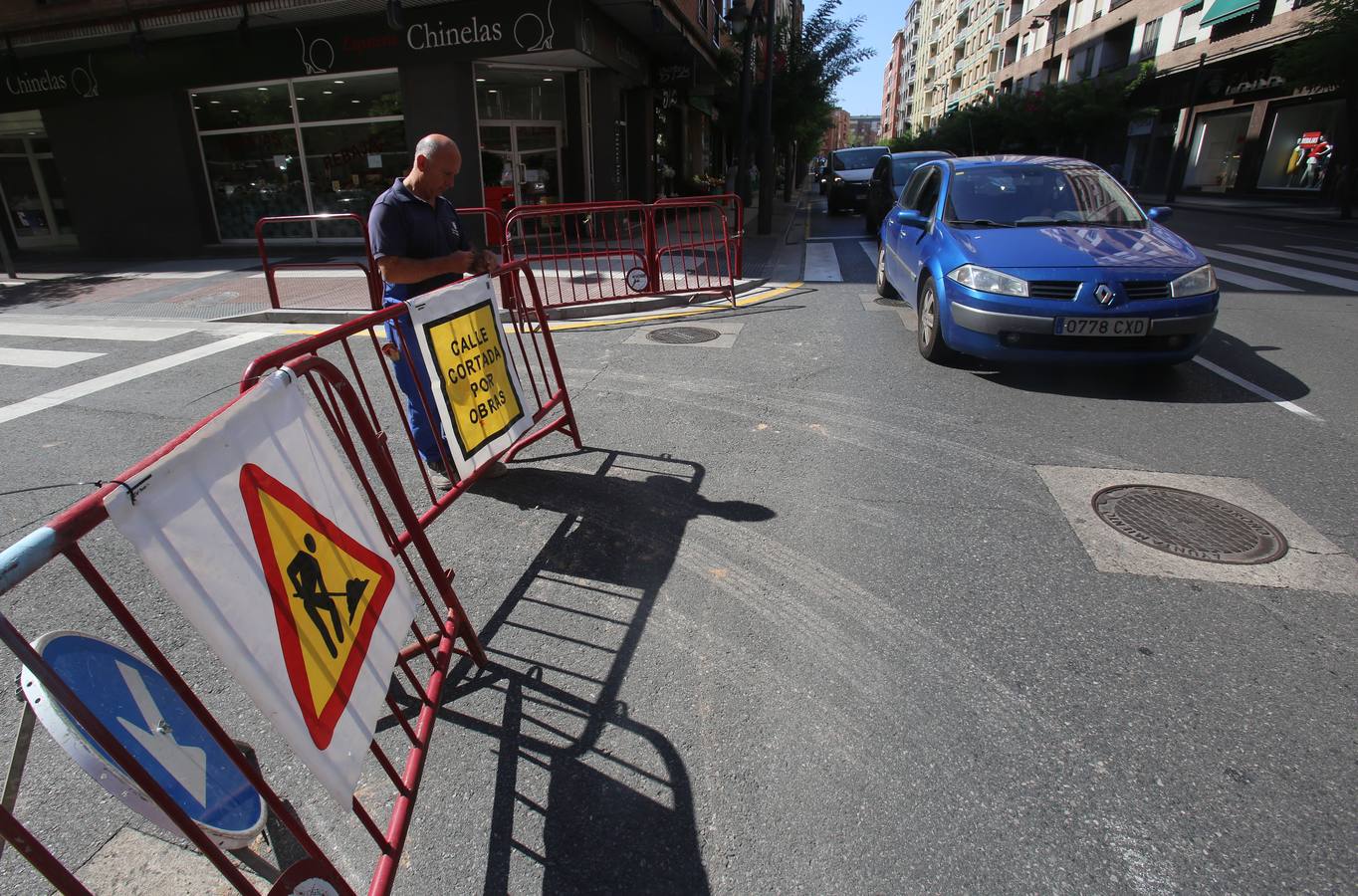 Fotos: Los trabajos en la calle Vitoria, en imágenes