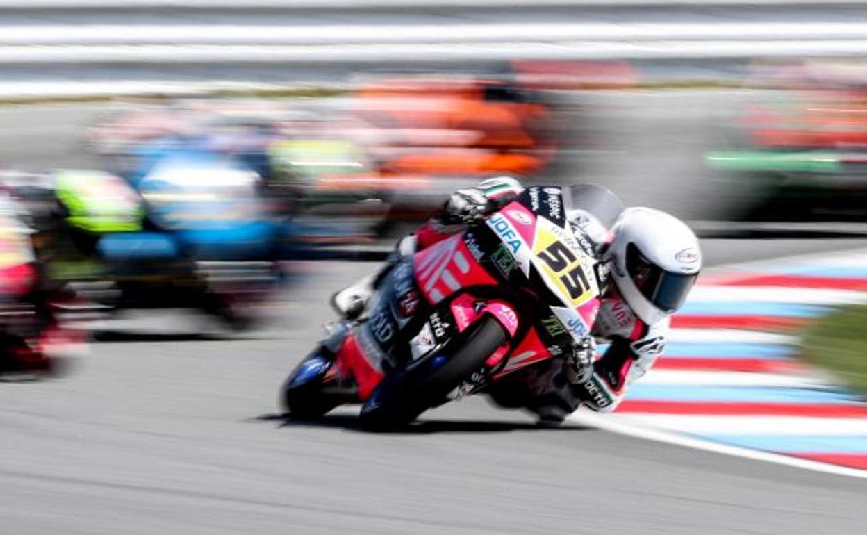 El italiano Romano Fenati durante el GP de Austria.