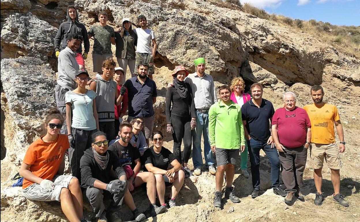 Participantes en el campo de voluntariado