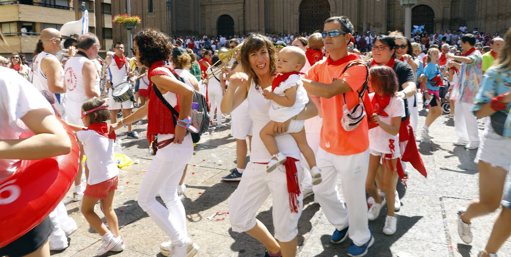 Disparo del cohete en Alfaro.