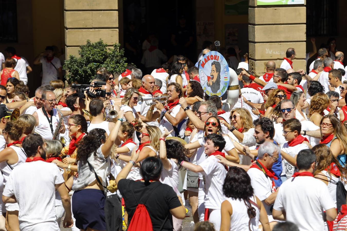 Disparo del cohete en Alfaro.