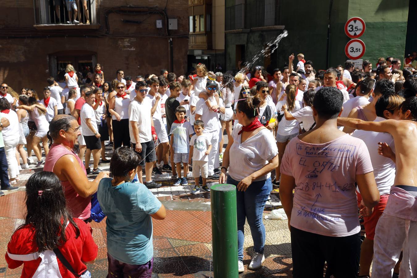 Disparo del cohete en Alfaro.