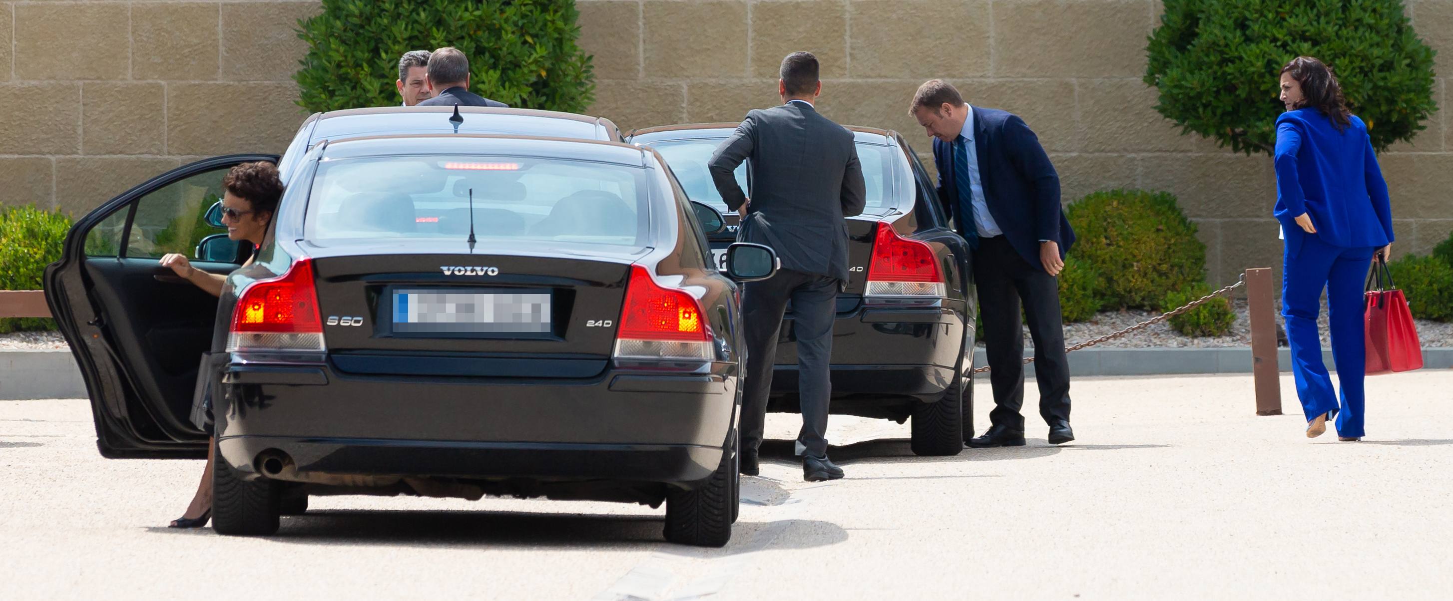 Andreu, en su llegada a la comida.