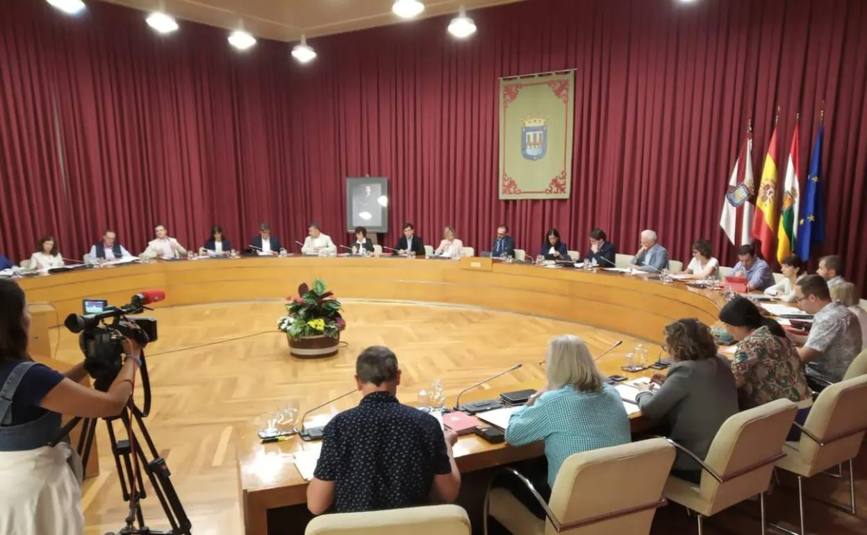 Pleno del Ayuntamiento de Logroño. 