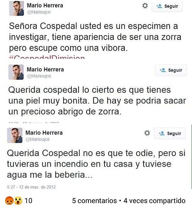 Imagen de los tuits de Herrera