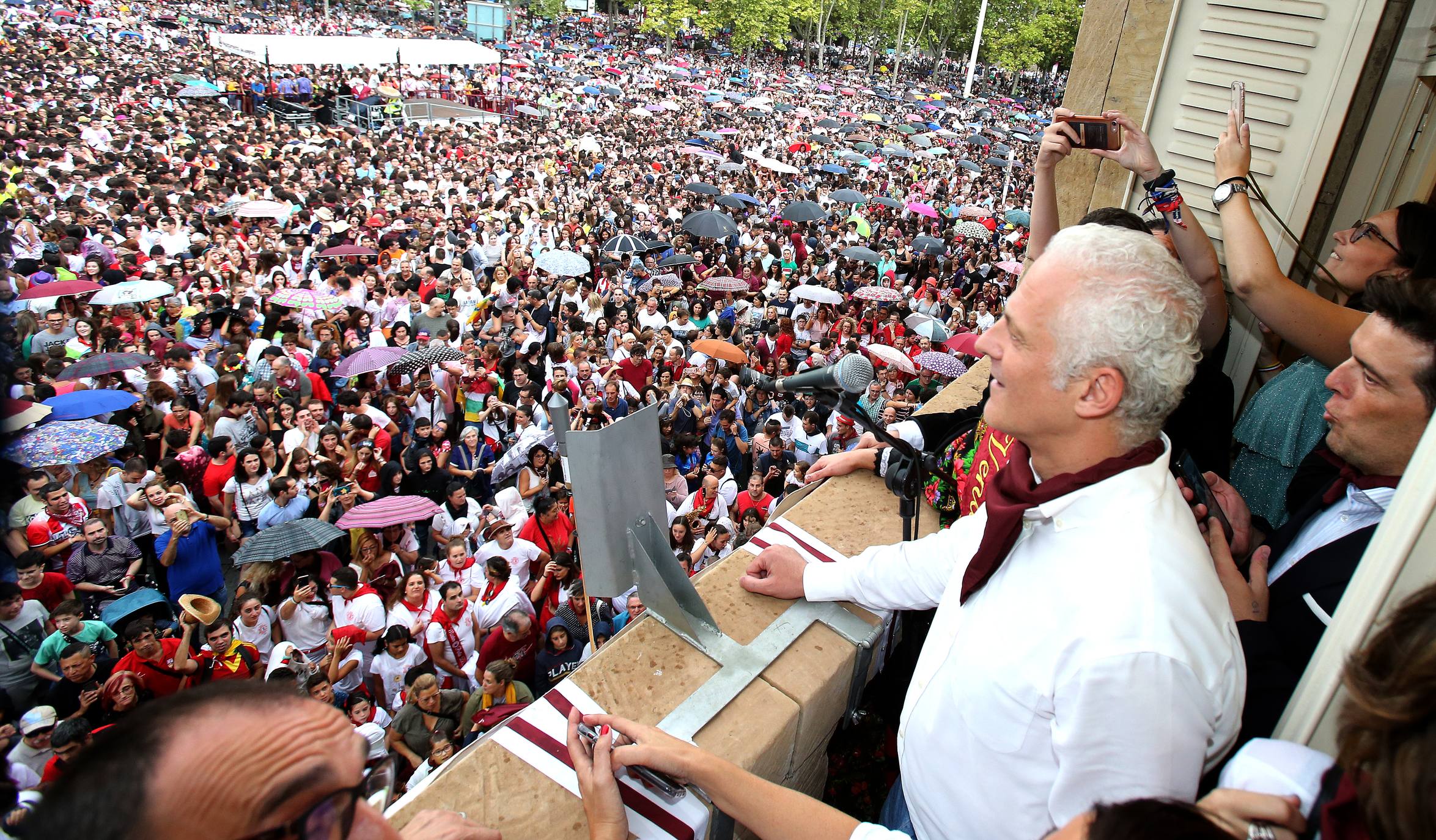 Fotos: El chupinazo desde arriba