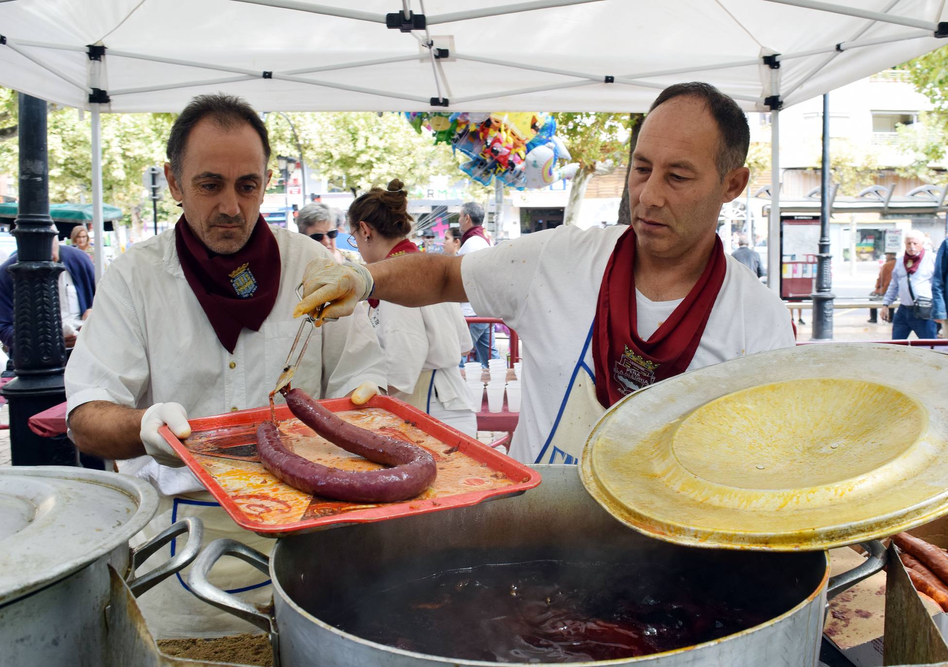 Degustación de chistorra y queso roncal y degustacion de chorizo