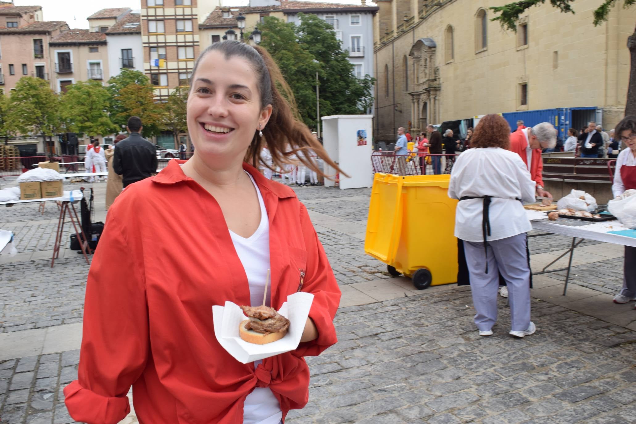 Degustación de setas y degustación de embuchados.