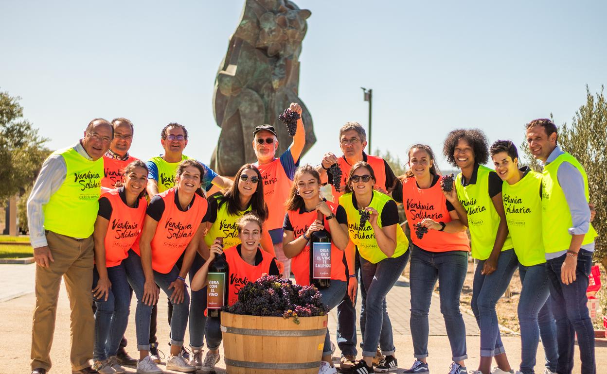 Vendimia solidaria de Carlos Moro