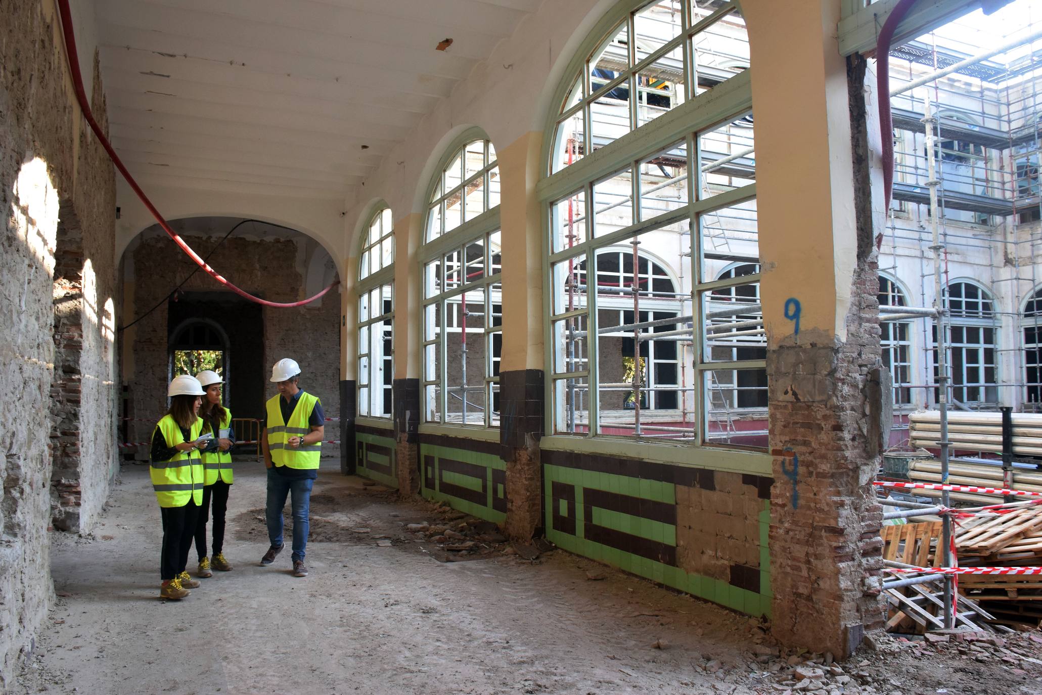 En las obras del Sagasta