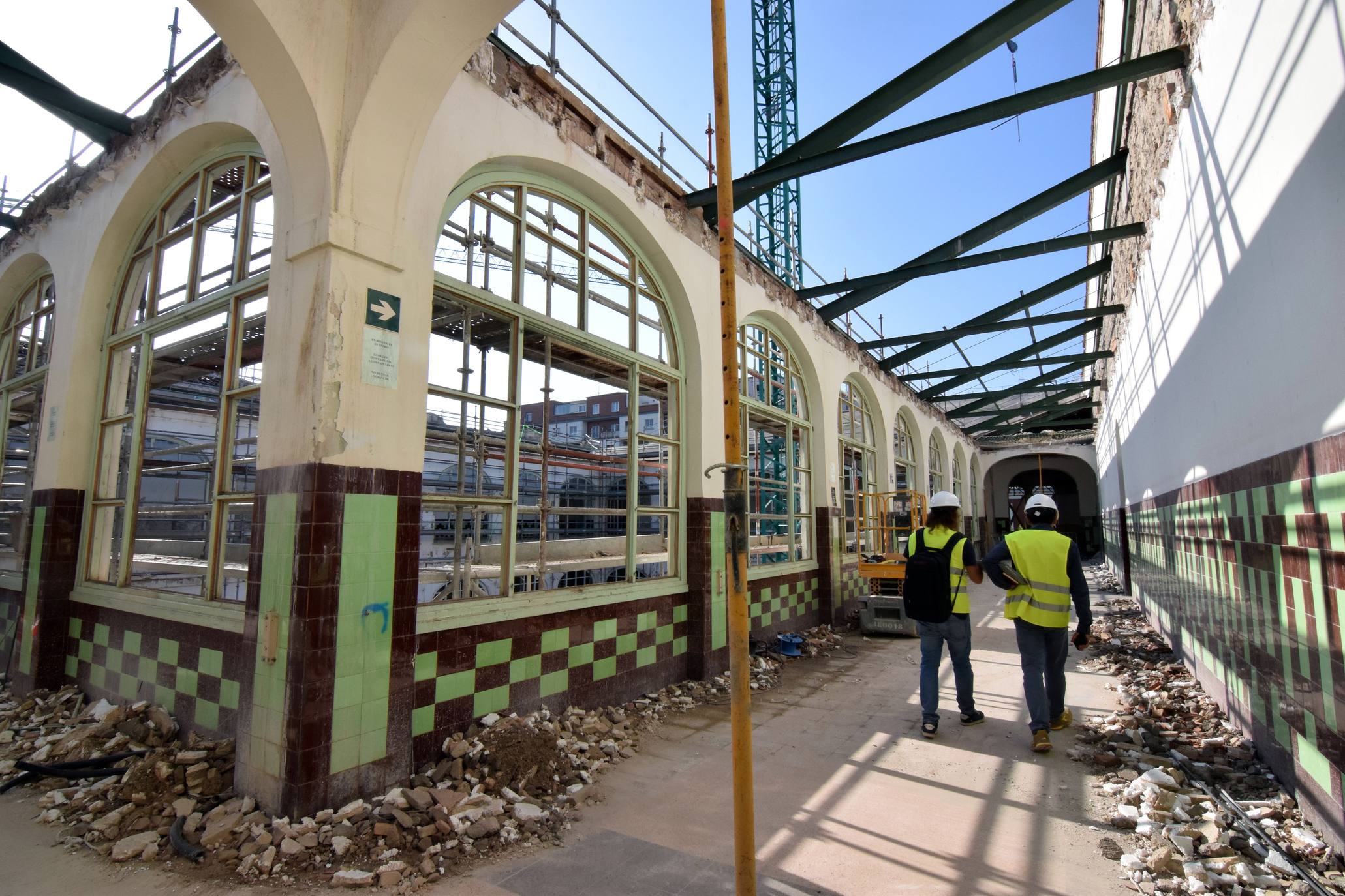 En las obras del Sagasta