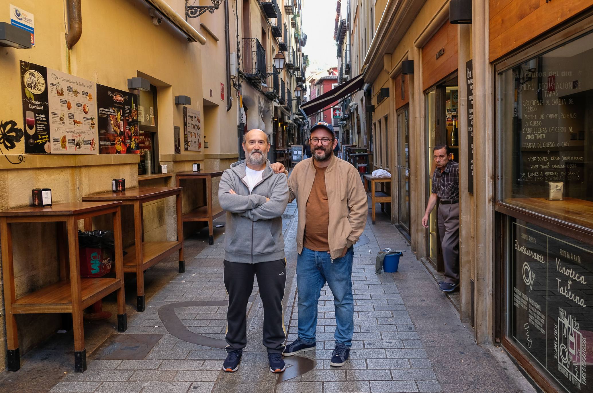 Javier Cámara rueda en Logroño su serie 'Vota Juan'