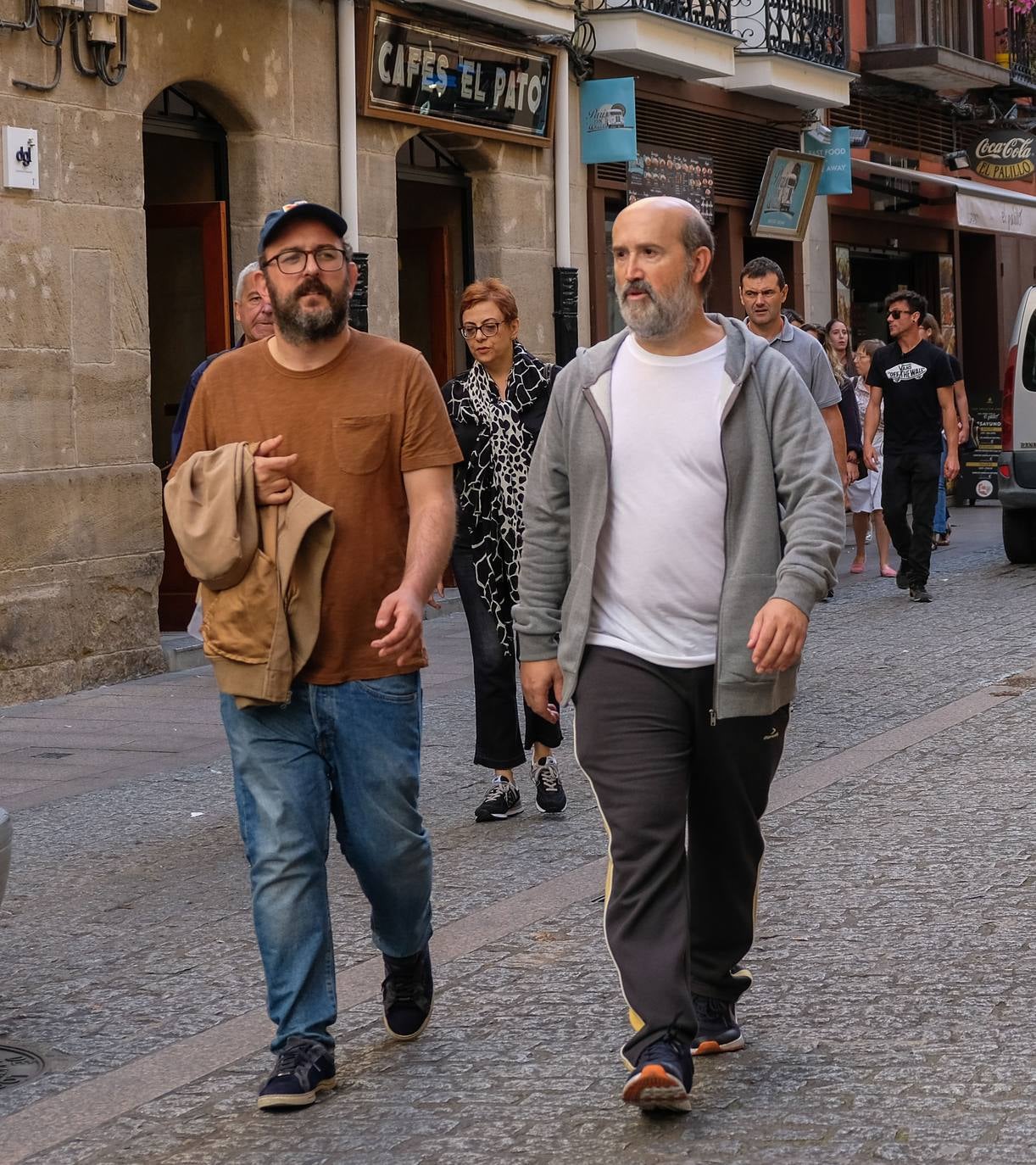 Javier Cámara rueda en Logroño su serie 'Vota Juan'