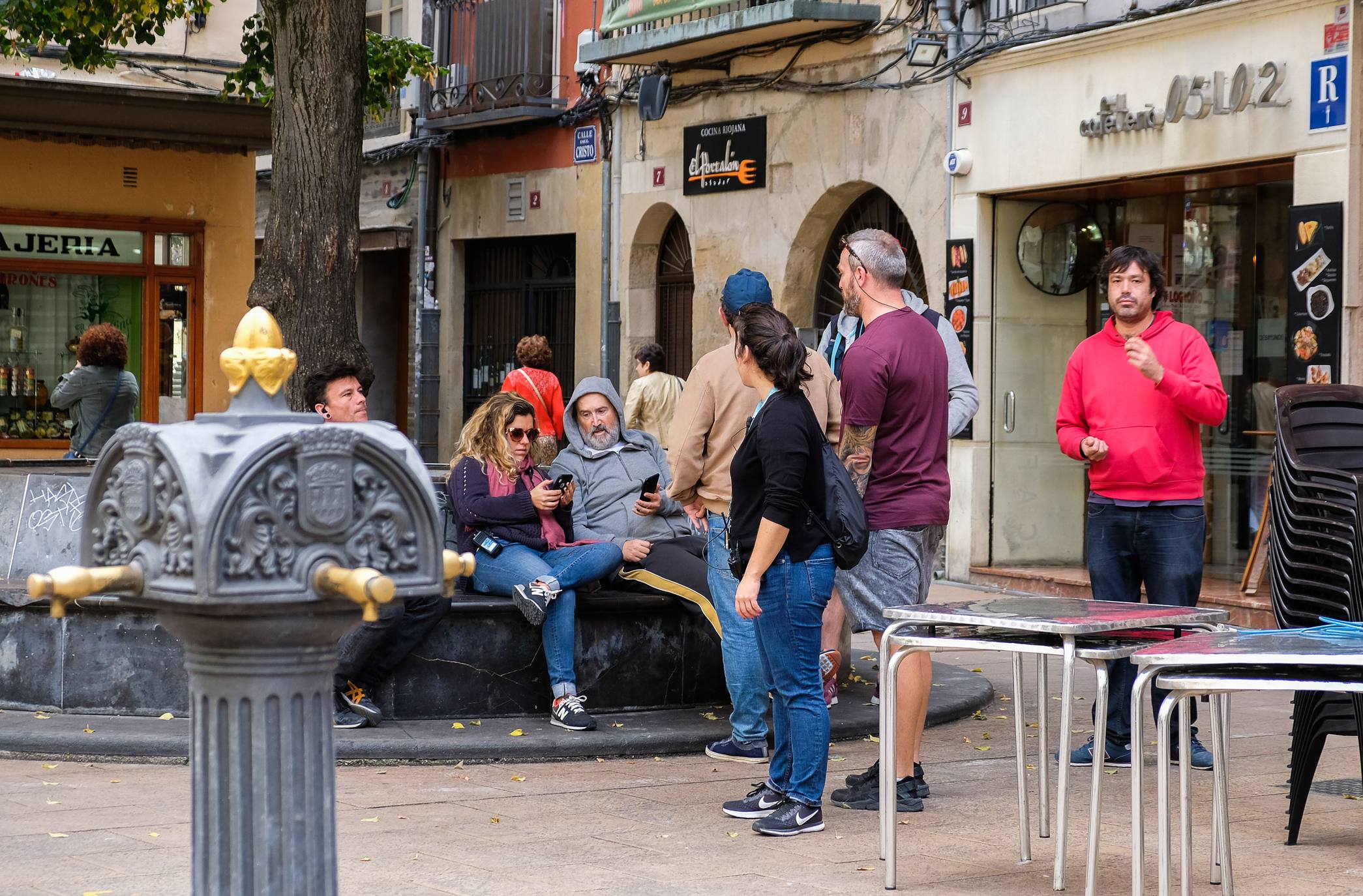 Javier Cámara rueda en Logroño su serie 'Vota Juan'