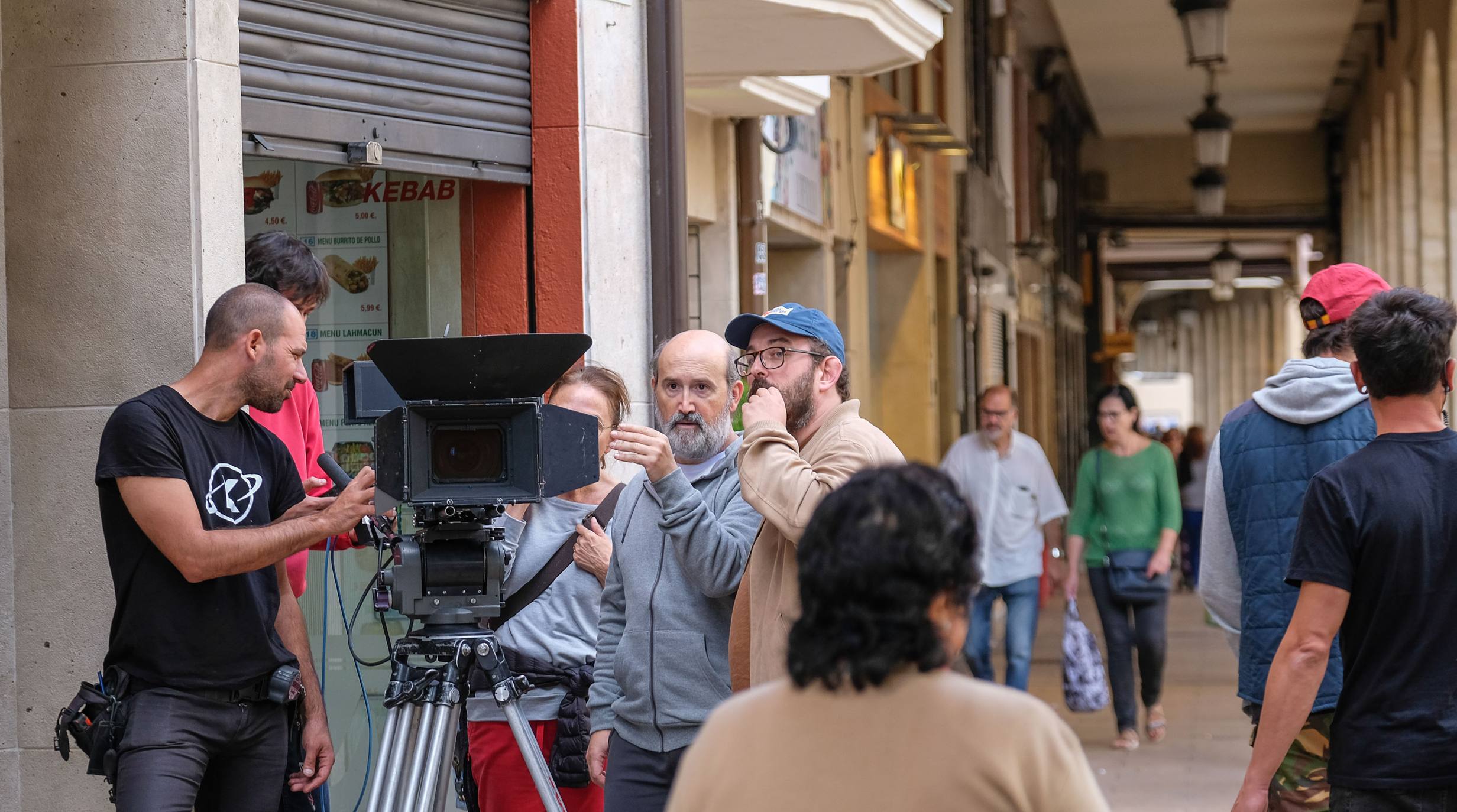 Javier Cámara rueda en Logroño su serie 'Vota Juan'