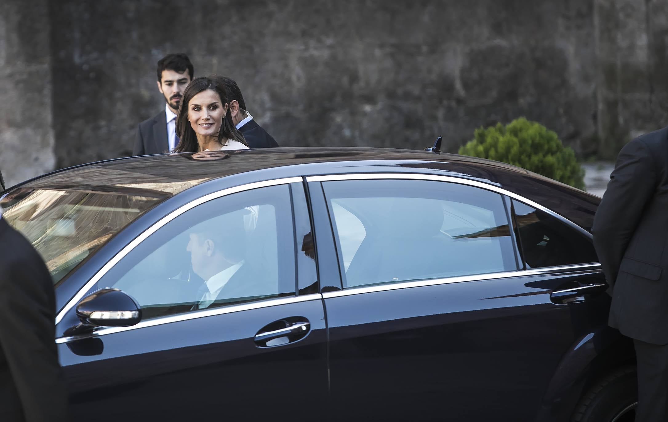 Fotos: Doña Letizia inaugura en San Millán el XIV Seminario Internacional de Lengua y Periodismo