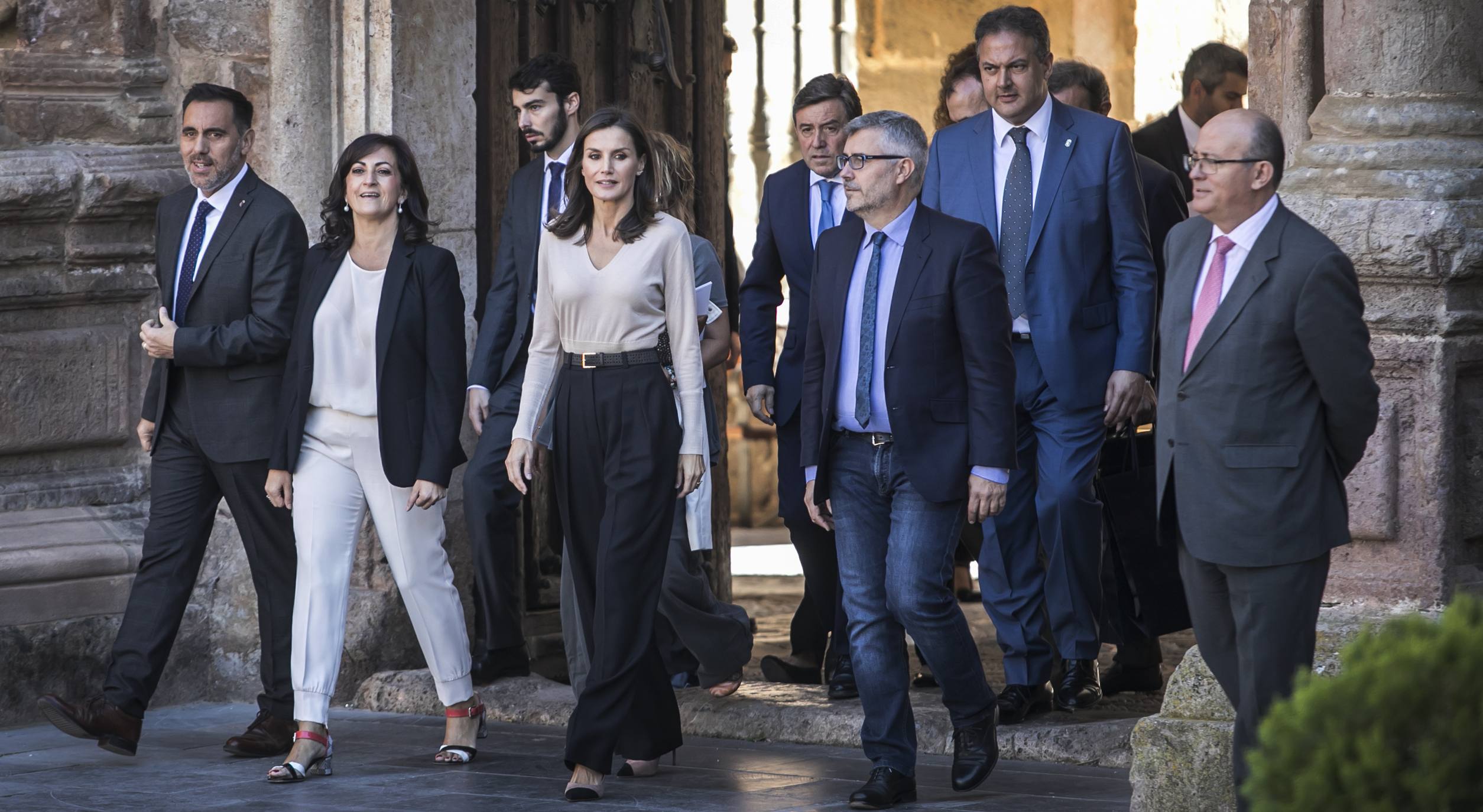 Fotos: Doña Letizia inaugura en San Millán el XIV Seminario Internacional de Lengua y Periodismo