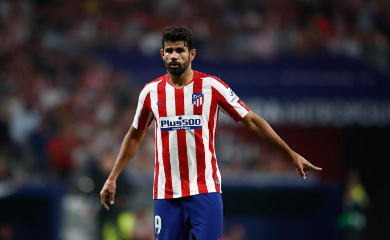 Diego Costa, durante un partido con el Atlético de Madrid. 