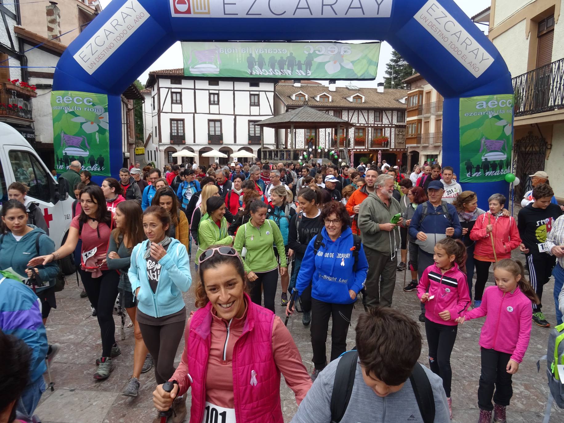 Marcha 'Caminando, ¡por la vida! celebrada en Ezcaray