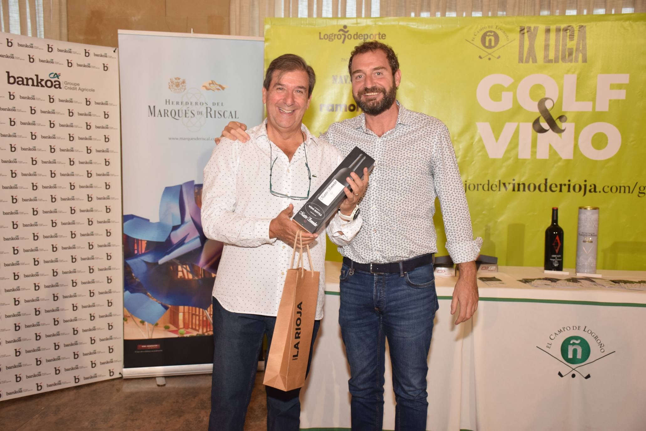 Entrega de premios del Torneo Marqués de Riscal, de la Liga de Golf y Vino de lomejordelvinoderioja.com. 